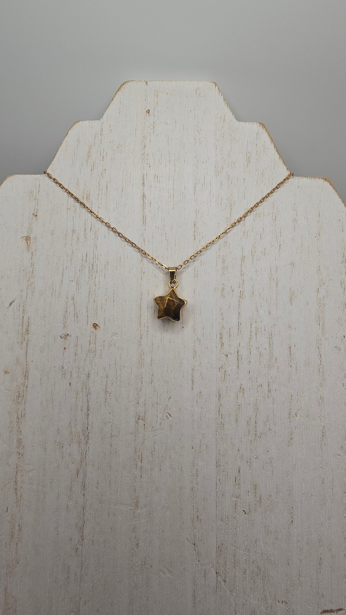 Tigers Eye Star Pendant