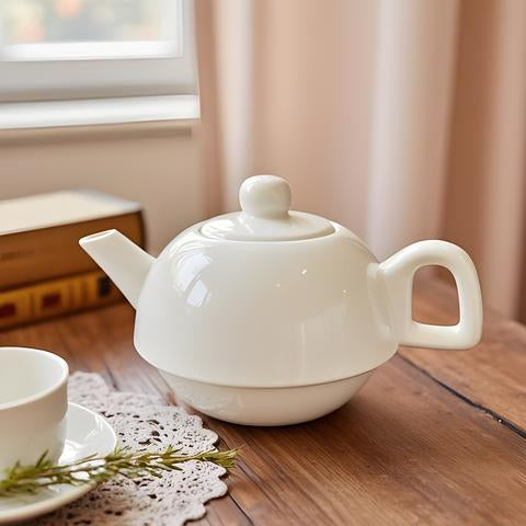 Vintage White Teapot