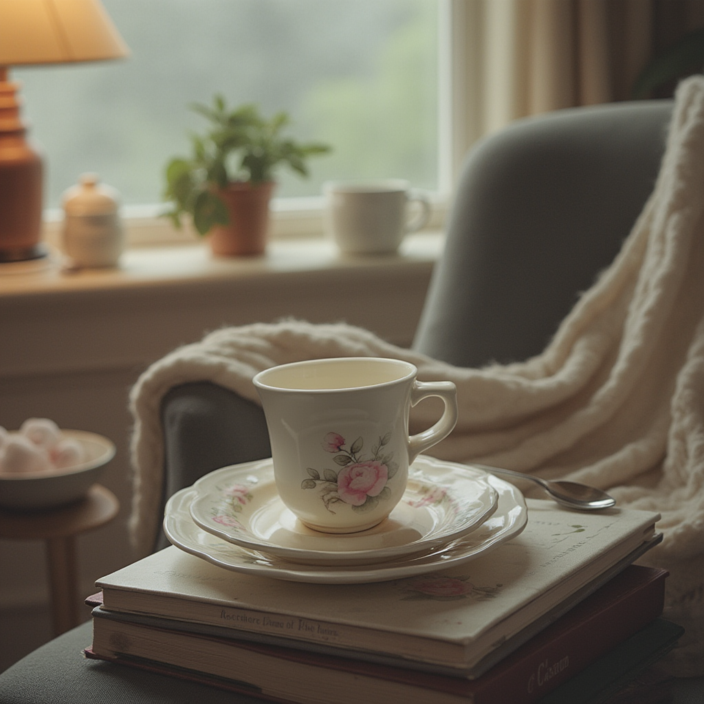 Pfaltzgraff Trousseau Teacup and Saucer Set