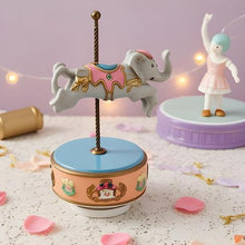 Load image into Gallery viewer, Vintage Elephant Carousel Music Box
