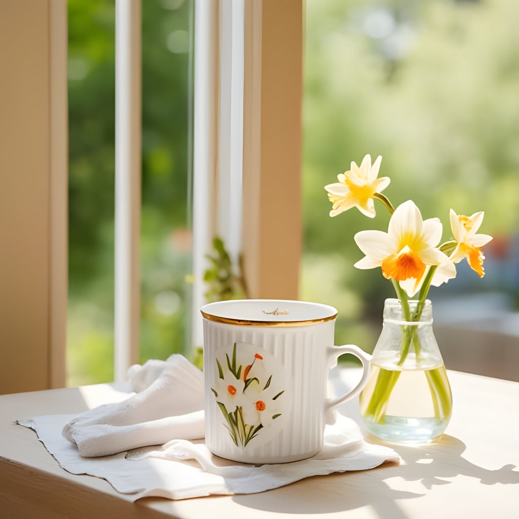 Vintage Birthflower Mug