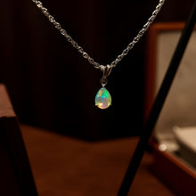 Load image into Gallery viewer, Opal Necklace Sterling Silver
