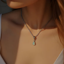 Load image into Gallery viewer, Opal Necklace Sterling Silver
