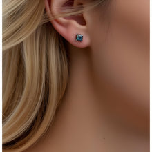 Load image into Gallery viewer, labrodorite stud earrings
