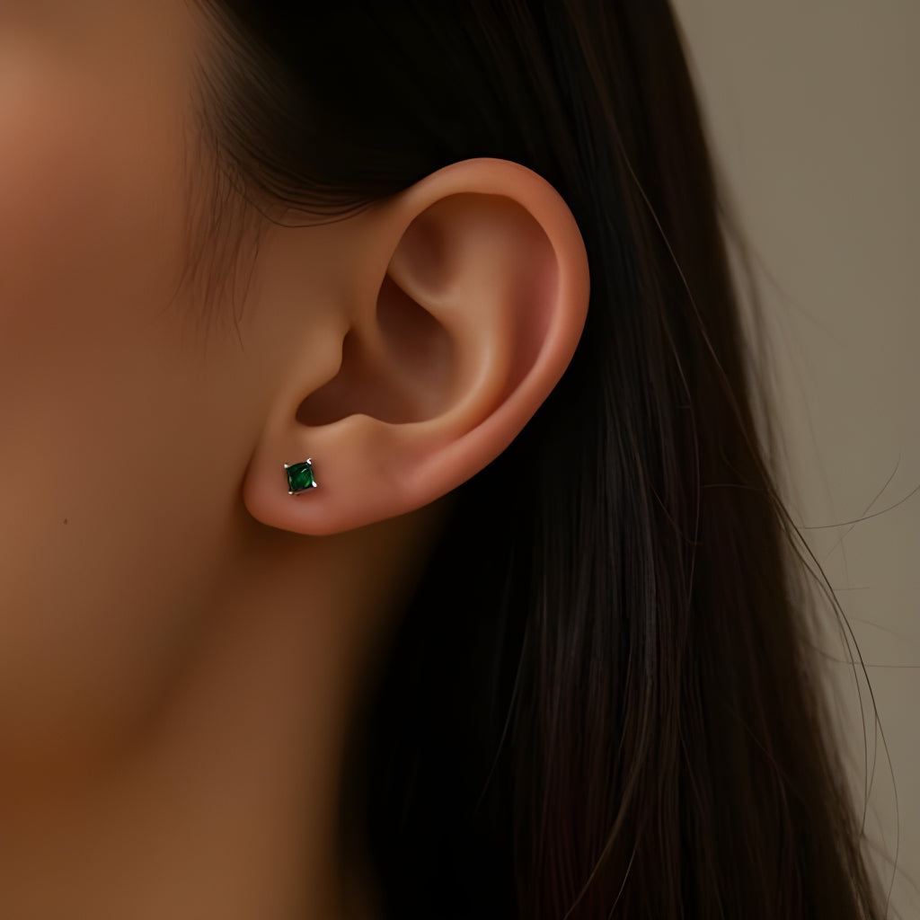 Emerald Studs