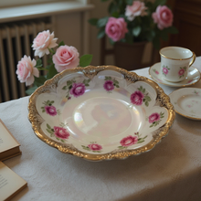 Load image into Gallery viewer, Hand Painted Bowl with Gold Trim
