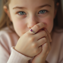 Load image into Gallery viewer, Vintage Pink Tourmaline Ring in Sterling Silver
