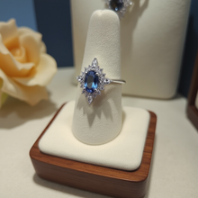 Load image into Gallery viewer, Vintage Iolite Ring in Sterling Silver
