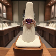 Load image into Gallery viewer, amethyst in rose gold
