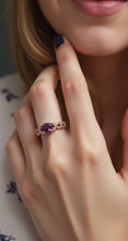 Load image into Gallery viewer, amethyst in rose gold
