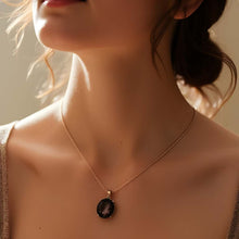 Load image into Gallery viewer, Smoky Quartz Necklace Rose Gold
