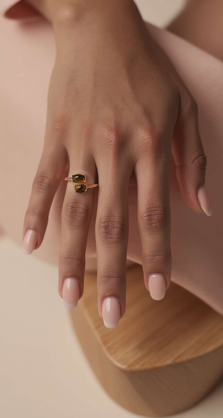 Tiger's Eye Wrap Ring