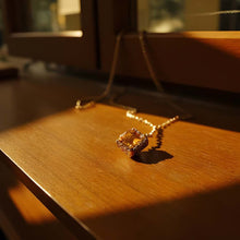 Load image into Gallery viewer, Citrine Necklace Rose Gold
