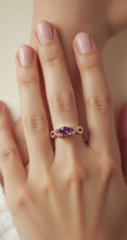 Load image into Gallery viewer, amethyst in rose gold
